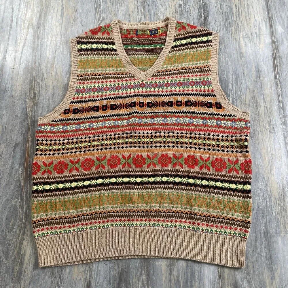 Polo Ralph Lauren Fair Isle Cotton Cashmere Knit Sweater
